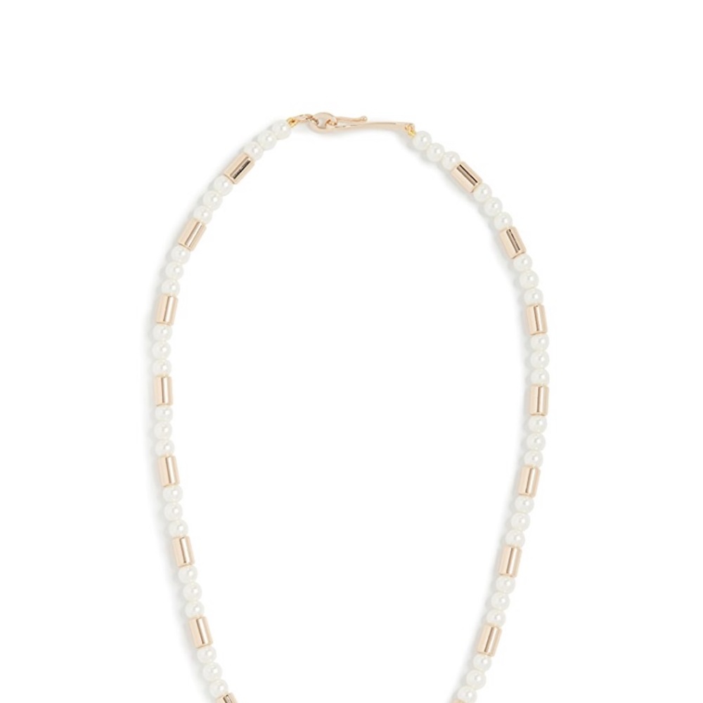 Roxanne Assoulin On Glass Pearl Necklace Golden - Picture 5 of 5